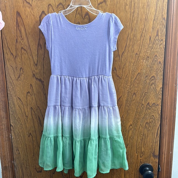 DKNY Purple/Green Size 6 Girls Dress - Picture 5 of 5